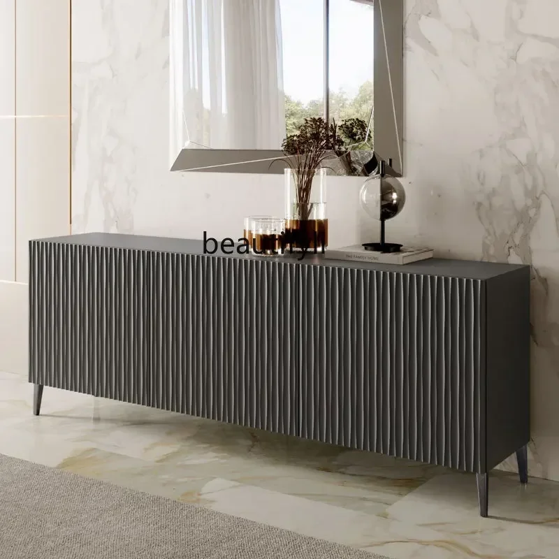 F Italian light luxury minimalist dining side cabinet, living room against the wall storage tea cabinet, entrance cabinet
F Italian light luxury minimalist dining side cabinet, living room against the wall storage tea cabinet, entrance cabinet
