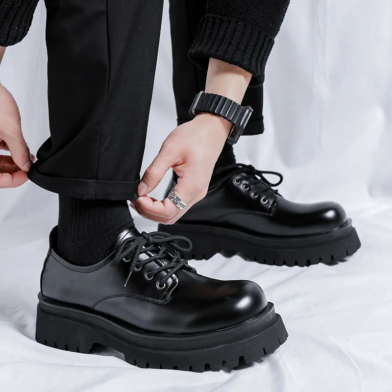 men casual business office formal dress genuine leather shoes lace-up derby shoe black stylish platform sneakers mans footwear
men casual business office formal dress genuine leather shoes lace-up derby shoe black stylish platform sneakers mans footwear