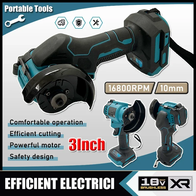 Новая 3-дюймовая мини-угловая шлифовальная машина, беспроводная 3-дюймовая электрическая отрезная пила, электроинструмент для аккумулятора Makita 18В
Новая 3-дюймовая мини-угловая шлифовальная машина, беспроводная 3-дюймовая электрическая отрезная пила, электроинструмент для аккумулятора Makita 18В