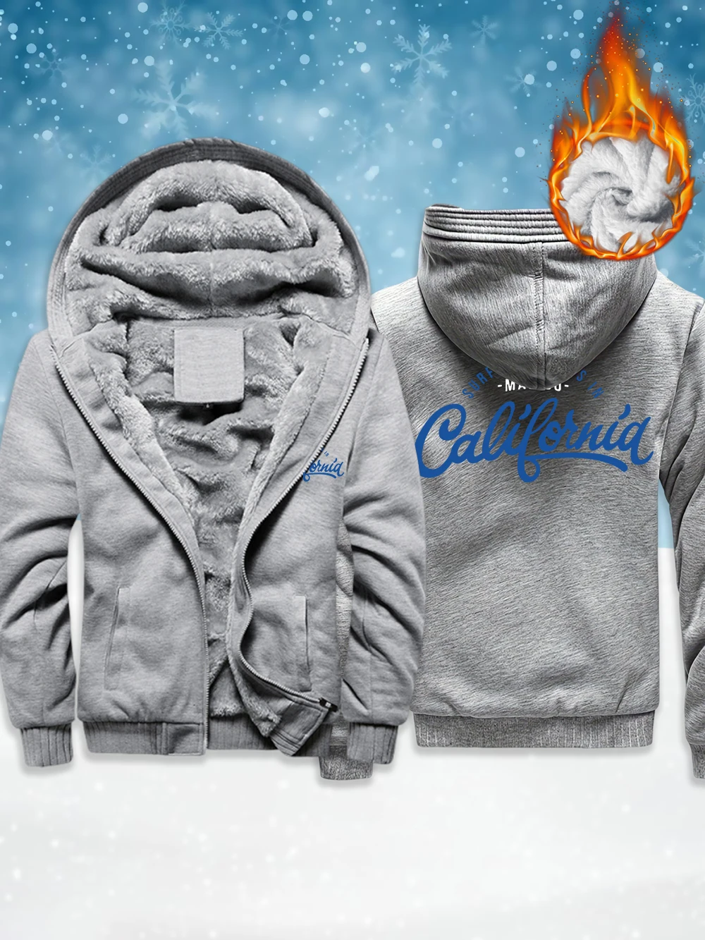 Surfing Always In California Prints Men'S Thicken Outerwear Winter Thermal Zipper Coats Fleece Warm Windproof Jackets Male Tops
Surfing Always In California Prints Men'S Thicken Outerwear Winter Thermal Zipper Coats Fleece Warm Windproof Jackets Male Tops