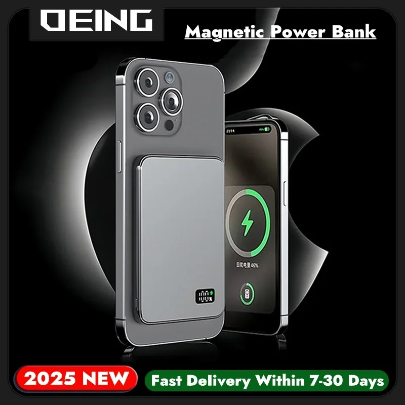 10000mAh New Magnetic Wireless Power Bank 25W Fast Charger Powerbank Portable External Battery For Magsafe iPhone Xiaomi Samsung
10000mAh New Magnetic Wireless Power Bank 25W Fast Charger Powerbank Portable External Battery For Magsafe iPhone Xiaomi Samsung