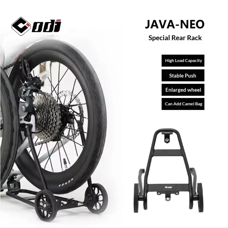 ODI Special Rear Rack for JAVA NEO 16in /20in Folding Bike High Load Capacity Aluminum Alloy Rear Shelf with Enlarged Wheels
ODI Special Rear Rack for JAVA NEO 16in /20in Folding Bike High Load Capacity Aluminum Alloy Rear Shelf with Enlarged Wheels