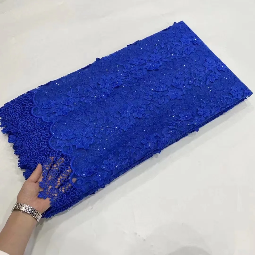 Royal Blue African 3D Lace Fabric High Quality Milk Silk Lace Fabric Embroidered Lace Fabric For Wedding Party Dress PDP22124
Royal Blue African 3D Lace Fabric High Quality Milk Silk Lace Fabric Embroidered Lace Fabric For Wedding Party Dress PDP22124
