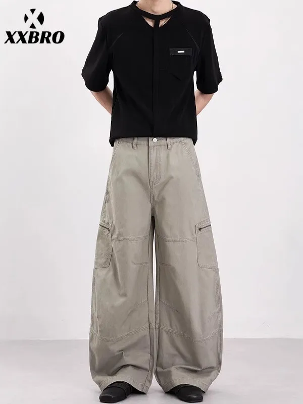 Spring Men's Clothing Baggy Pants Casual Wear Cargo Pants Cotton Loose Straight Leg Vintage Work Trousers
Spring Men's Clothing Baggy Pants Casual Wear Cargo Pants Cotton Loose Straight Leg Vintage Work Trousers