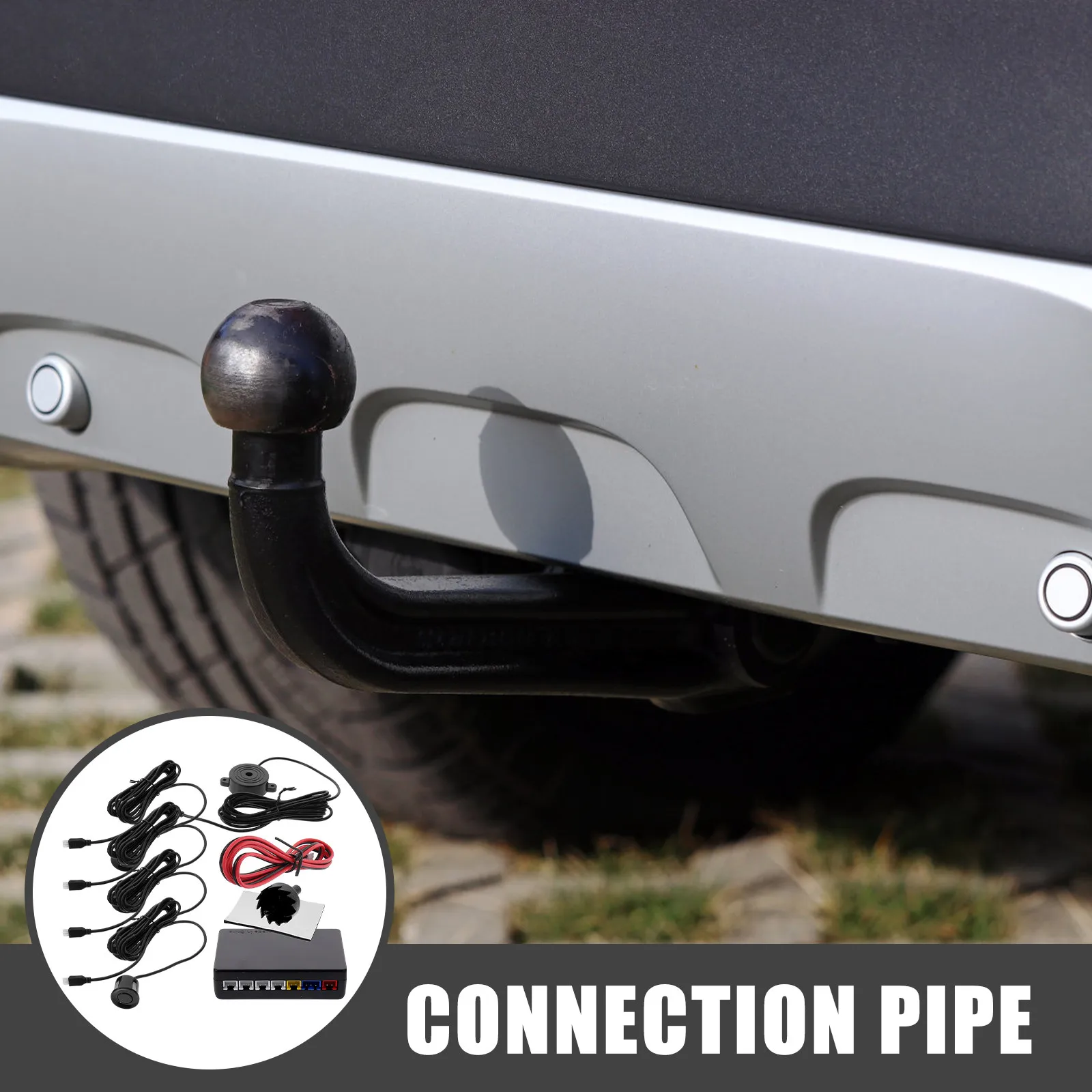 4 Rubber Sensor Parking System for Car Truck Rear Metal Steel Bumpers - Reversing Backup System
4 Rubber Sensor Parking System for Car Truck Rear Metal Steel Bumpers - Reversing Backup System