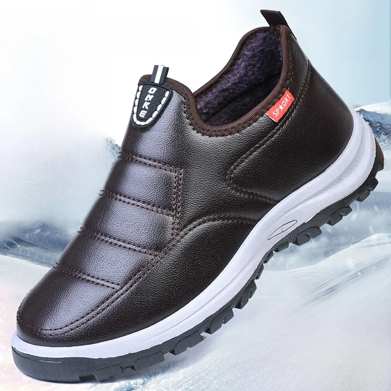 Men's Winter Thiened Cotton oes Warm Fce Soft Bot Anti-slip Waterproof Slip-on Casual Middle-aged And ly Peopl...
Men's Winter Thiened Cotton oes Warm Fce Soft Bot Anti-slip Waterproof Slip-on Casual Middle-aged And ly Peopl...