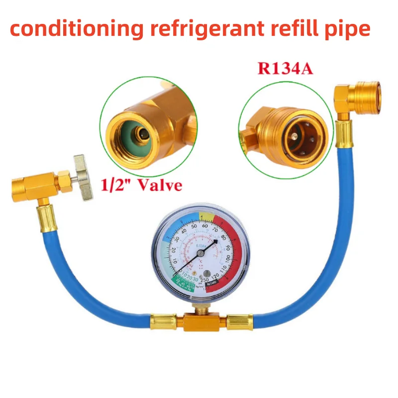 Манометр хладагента кондиционера R134A, труба для заправки хладагента состояния
Манометр хладагента кондиционера R134A, труба для заправки хладагента состояния