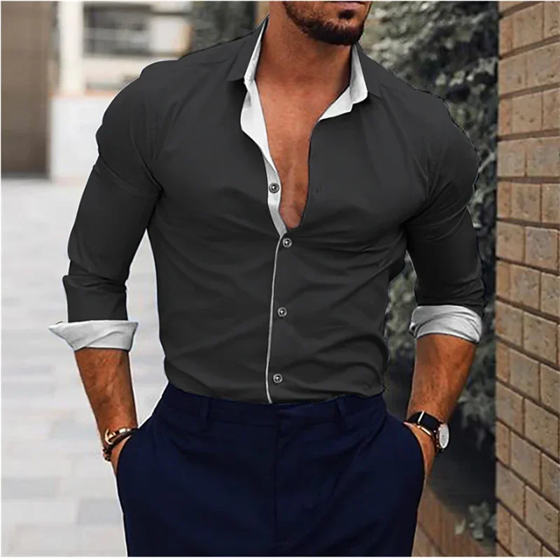 New's Men's Shirt Suit Lapel Office Leisure Outdoor Sports Gym Stitching Simple Fashion Solid Color Soft Comfortable Plus Size
New's Men's Shirt Suit Lapel Office Leisure Outdoor Sports Gym Stitching Simple Fashion Solid Color Soft Comfortable Plus Size