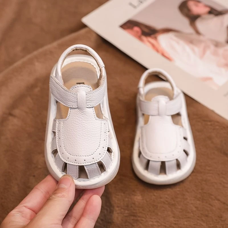 New Summer Baby Toddler Sandals for Girls Boys 1-3 Years Old Anti-Slip Soft Sole Genuine Leather Beach Shoes
New Summer Baby Toddler Sandals for Girls Boys 1-3 Years Old Anti-Slip Soft Sole Genuine Leather Beach Shoes