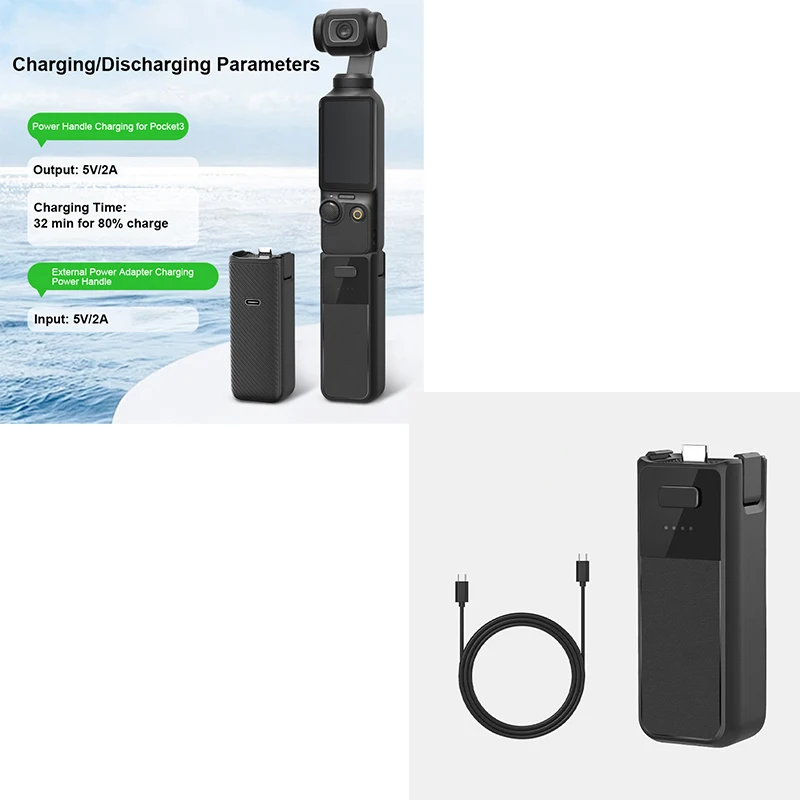 For DJI Osmo Pocket 3 Handheld Power Bank Action Camera Charging Handle 2800mAh Lightweight Camera Charger Accessories
For DJI Osmo Pocket 3 Handheld Power Bank Action Camera Charging Handle 2800mAh Lightweight Camera Charger Accessories