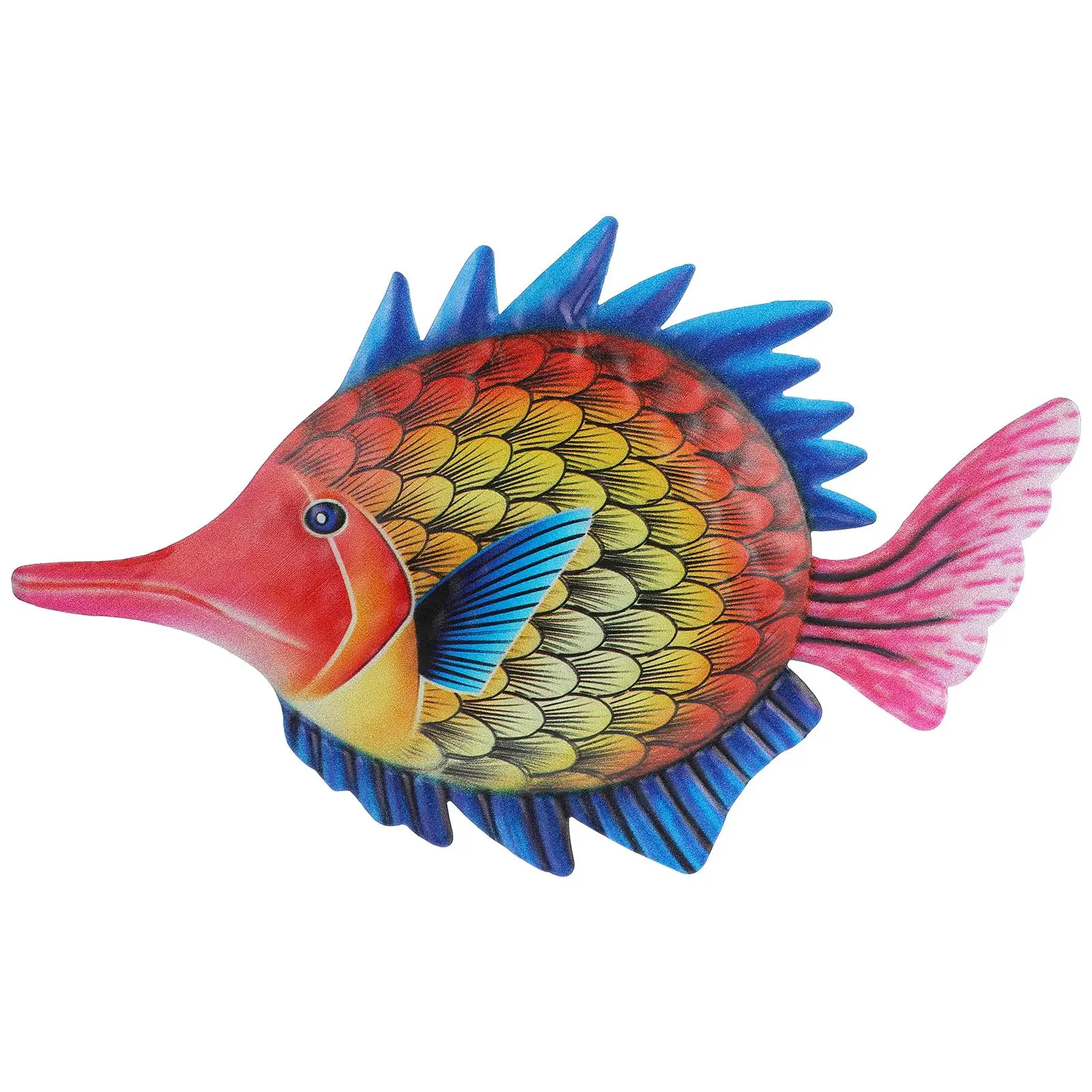 Metal Fish Wall Decor Indoor Home Hanging Nautical Statue Ornament Bright Color Ocean Theme Fish Shaped Model
Metal Fish Wall Decor Indoor Home Hanging Nautical Statue Ornament Bright Color Ocean Theme Fish Shaped Model