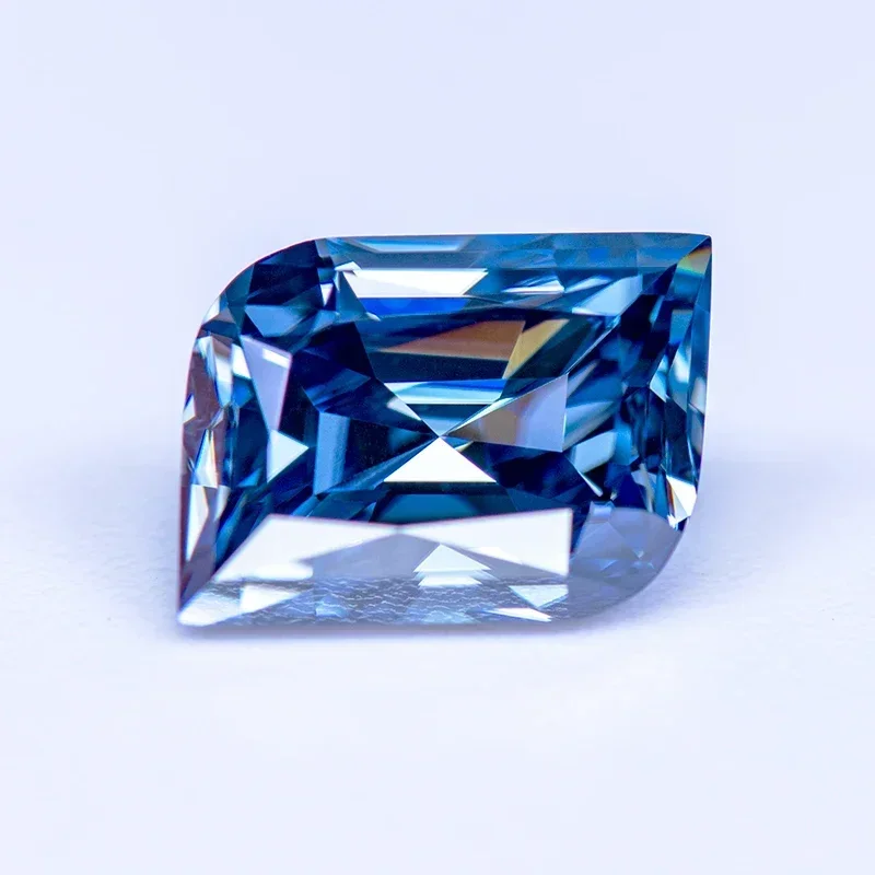 Moissanite Stone Natural Royal Blue Color Leaf Cut Lab Grown Diamond Gemstone For DIY Women Jewel Making With GRA Certificate
Moissanite Stone Natural Royal Blue Color Leaf Cut Lab Grown Diamond Gemstone For DIY Women Jewel Making With GRA Certificate