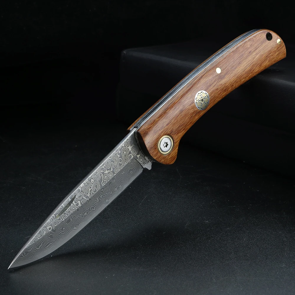 Damascus folding knife, high hardness, household fruit peeler, multi-purpose knife
Damascus folding knife, high hardness, household fruit peeler, multi-purpose knife