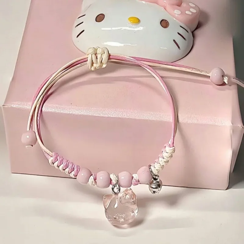 Hello Kitty Bracelet Cute Cartoon Shaped Weaving Hand Rope Student Girl Sweet Gift
Hello Kitty Bracelet Cute Cartoon Shaped Weaving Hand Rope Student Girl Sweet Gift