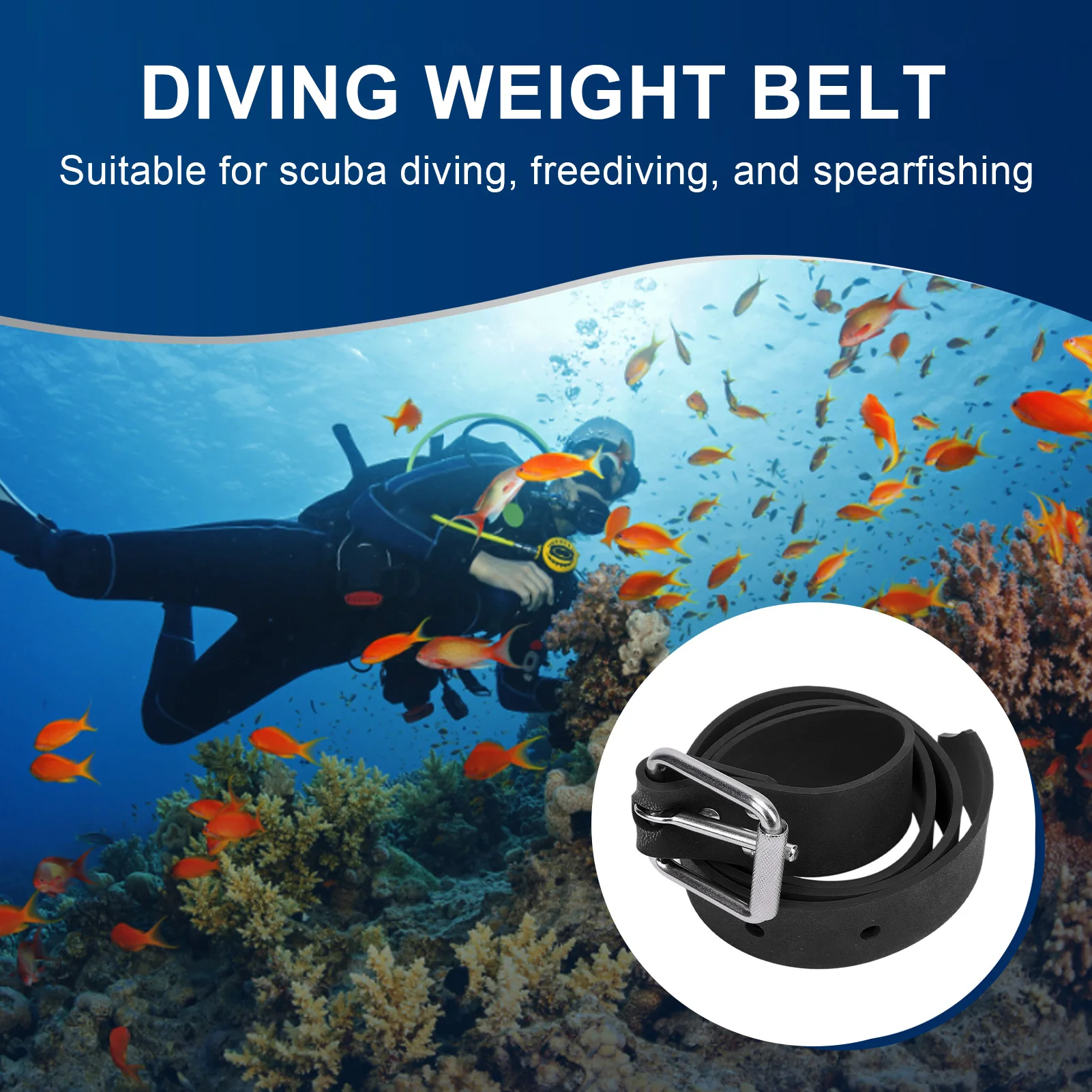Dive Weights Belt Anti Slip Roller Anti Aging Integrated Silicone Weight Belt High Toughness Adjustable for Freediving
Dive Weights Belt Anti Slip Roller Anti Aging Integrated Silicone Weight Belt High Toughness Adjustable for Freediving