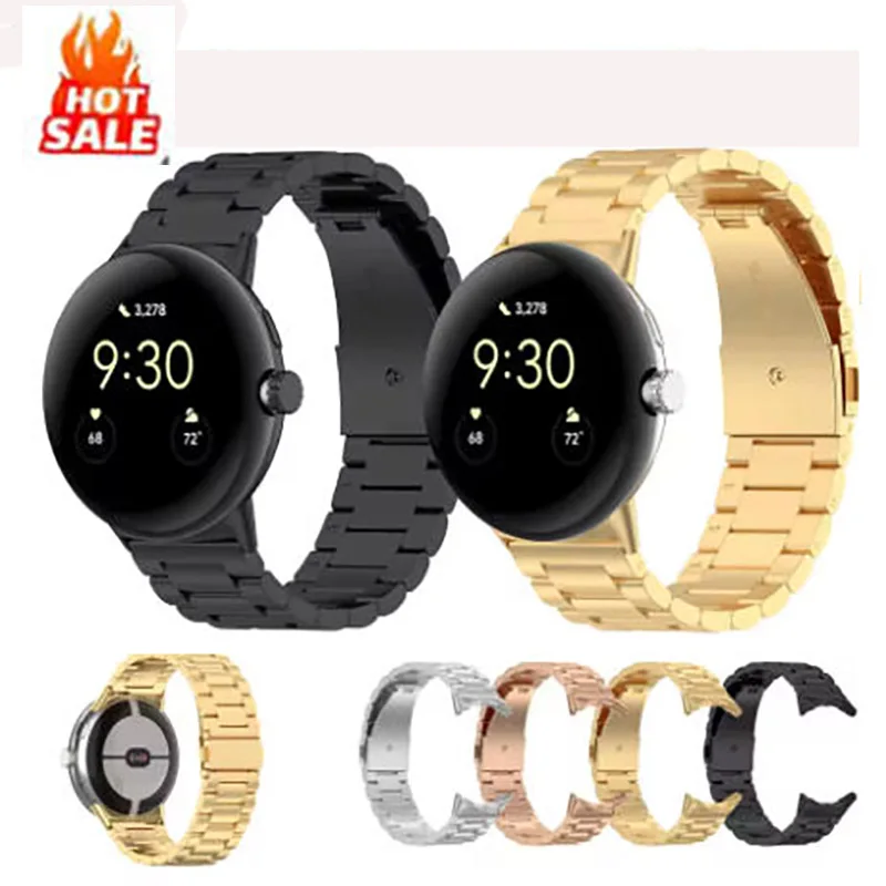 Fashion Metal Strap For Google Pixel Watch SmartWatch Band Bracelet Wristband Accessories Sports Replacement Three-bead Steel Be 
Fashion Metal Strap For Google Pixel Watch SmartWatch Band Bracelet Wristband Accessories Sports Replacement Three-bead Steel Be