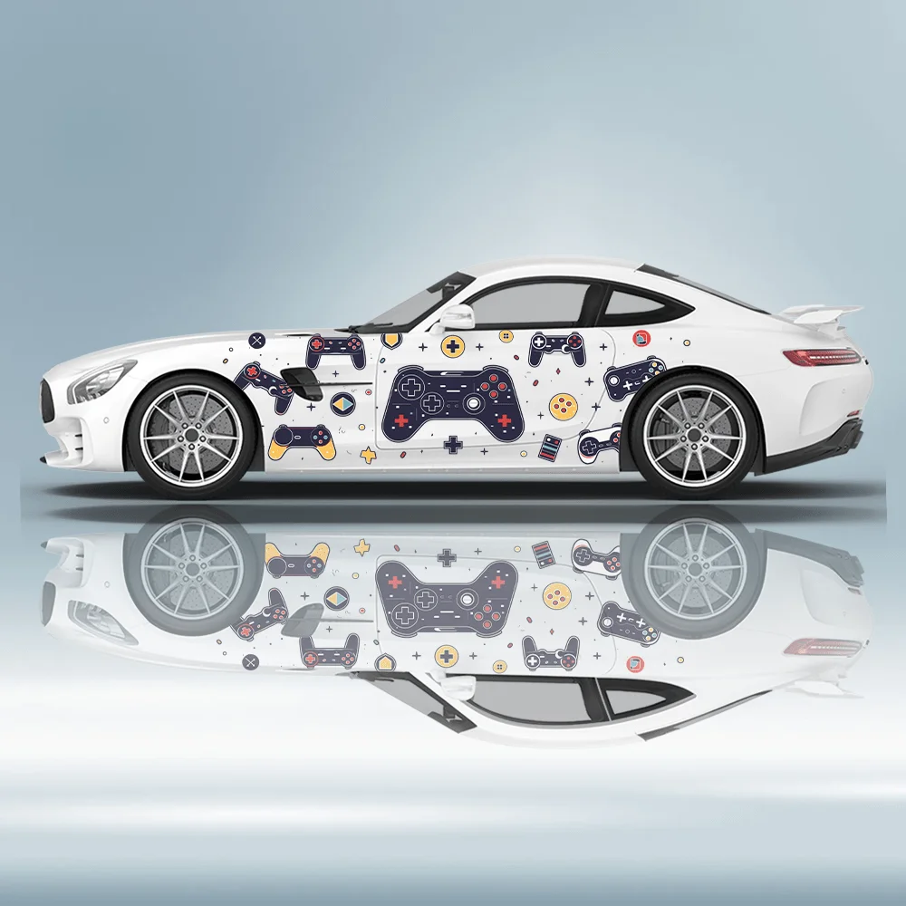Multiple Electronic Game Controller Car Stickers; Full Body Floral Decoration Scratches; Waterproof Car Stickers. Car Vinyl Wrap
Multiple Electronic Game Controller Car Stickers; Full Body Floral Decoration Scratches; Waterproof Car Stickers. Car Vinyl Wrap