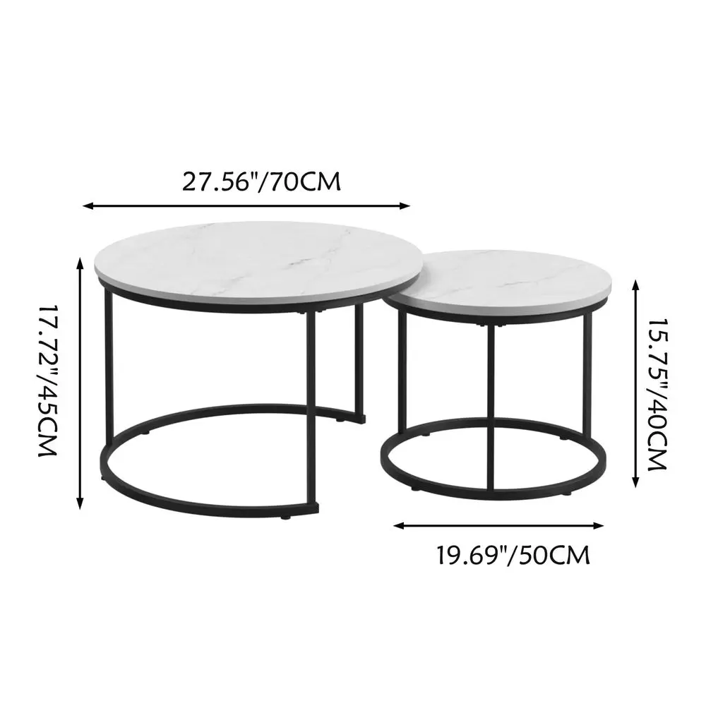 27.6 Round Nesting Coffee Table Set Of 2 Circular Nesting End Table Set Round Marble Tabletop And Sturdy Metal Base
27.6 Round Nesting Coffee Table Set Of 2 Circular Nesting End Table Set Round Marble Tabletop And Sturdy Metal Base
