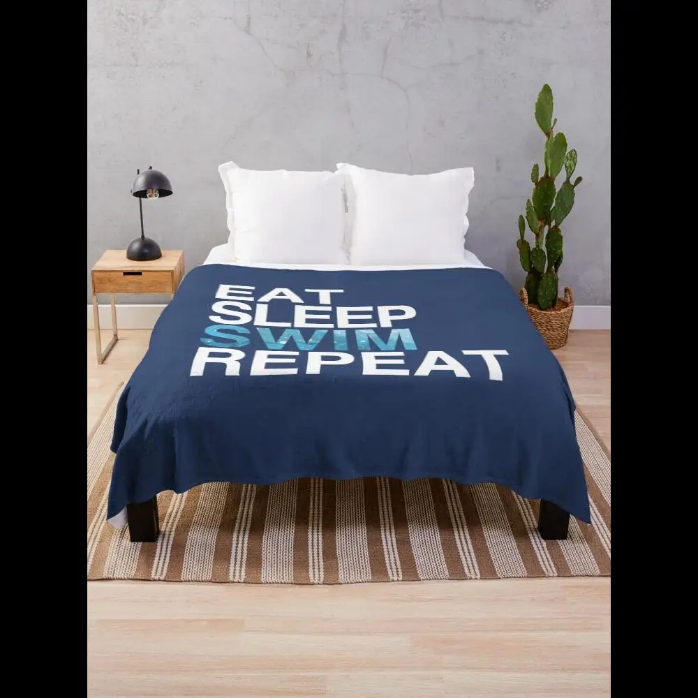 Eat Sleep Swim Repeat Swimmer Swimming Throw Blanket for Pool Beach and Training Enthusiasts
Eat Sleep Swim Repeat Swimmer Swimming Throw Blanket for Pool Beach and Training Enthusiasts