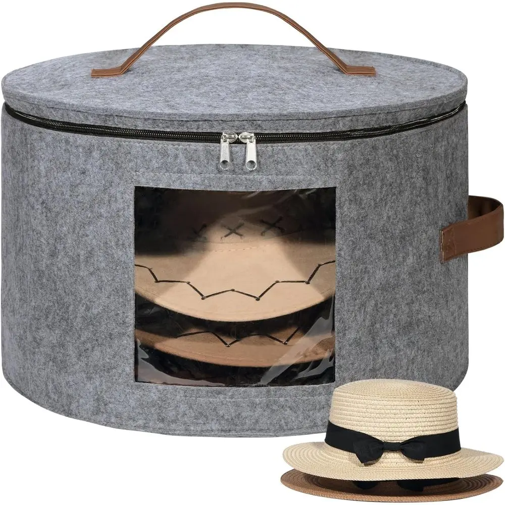Large Cowboy Hat Storage Box or Organizer Bag, Baseball Lidded Container, 16.5 x 10.6 Durable Carrier, 37L, Gray
Large Cowboy Hat Storage Box or Organizer Bag, Baseball Lidded Container, 16.5 x 10.6 Durable Carrier, 37L, Gray