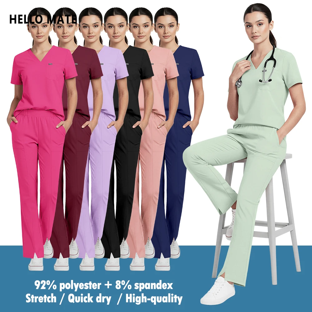 Новый комплект медицинской униформы Slim Fit для салонов красоты и спа: мягкий хирургический костюм для женщин, аксессуары для медсестер, одежда
Новый комплект медицинской униформы Slim Fit для салонов красоты и спа: мягкий хирургический костюм для женщин, аксессуары для медсестер, одежда