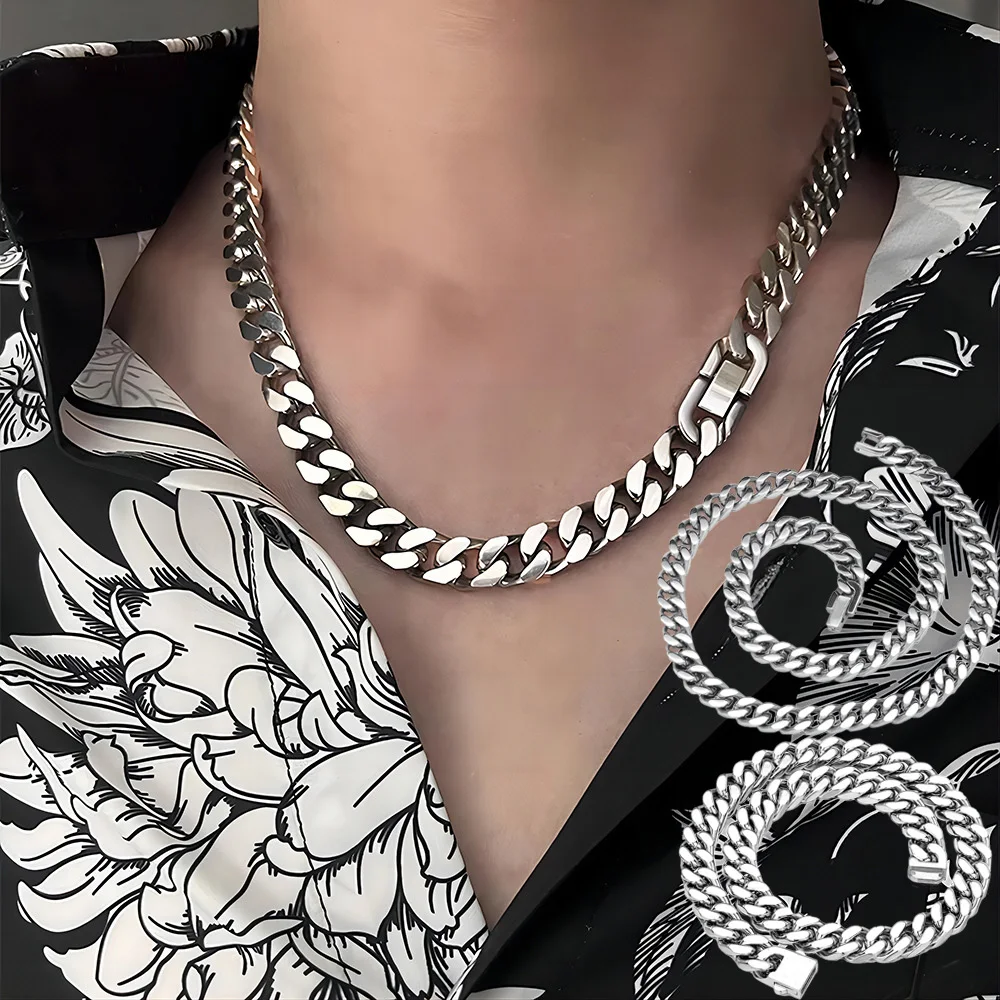 7/9/11/13mm Width 51/56/61cm Length Single Weaving Four-Side Chain Necklace Stainless Steel Men Women Waterproof Neck Jewelry
7/9/11/13mm Width 51/56/61cm Length Single Weaving Four-Side Chain Necklace Stainless Steel Men Women Waterproof Neck Jewelry