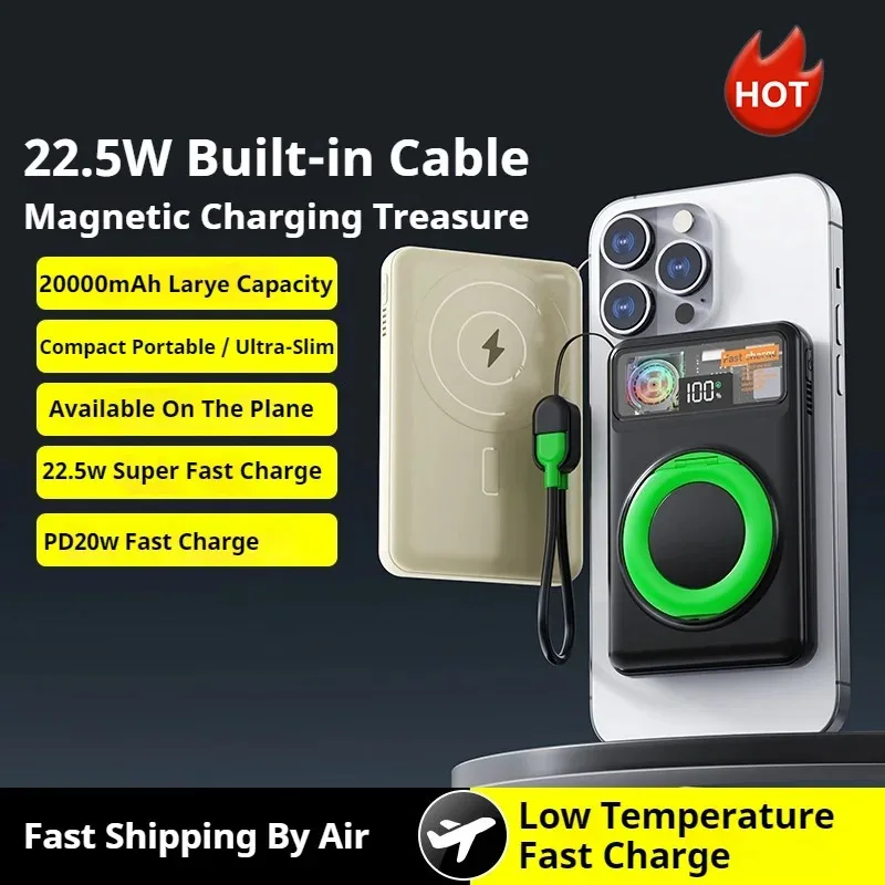 10000mAh Ultra Slim Power Bank 20W Magnetic Wireless Fast Charging CCC Portable Battery For Apple Watch iPhone Samsung
10000mAh Ultra Slim Power Bank 20W Magnetic Wireless Fast Charging CCC Portable Battery For Apple Watch iPhone Samsung
