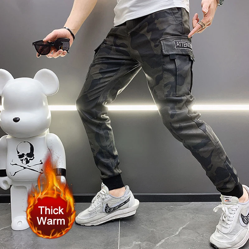 Thickened Camouflage Leather Pants Hip Hop Large Pocket Casual Leather Pants Men's Elastic Waist Leather PU Pant Motorcycle Pant
Thickened Camouflage Leather Pants Hip Hop Large Pocket Casual Leather Pants Men's Elastic Waist Leather PU Pant Motorcycle Pant