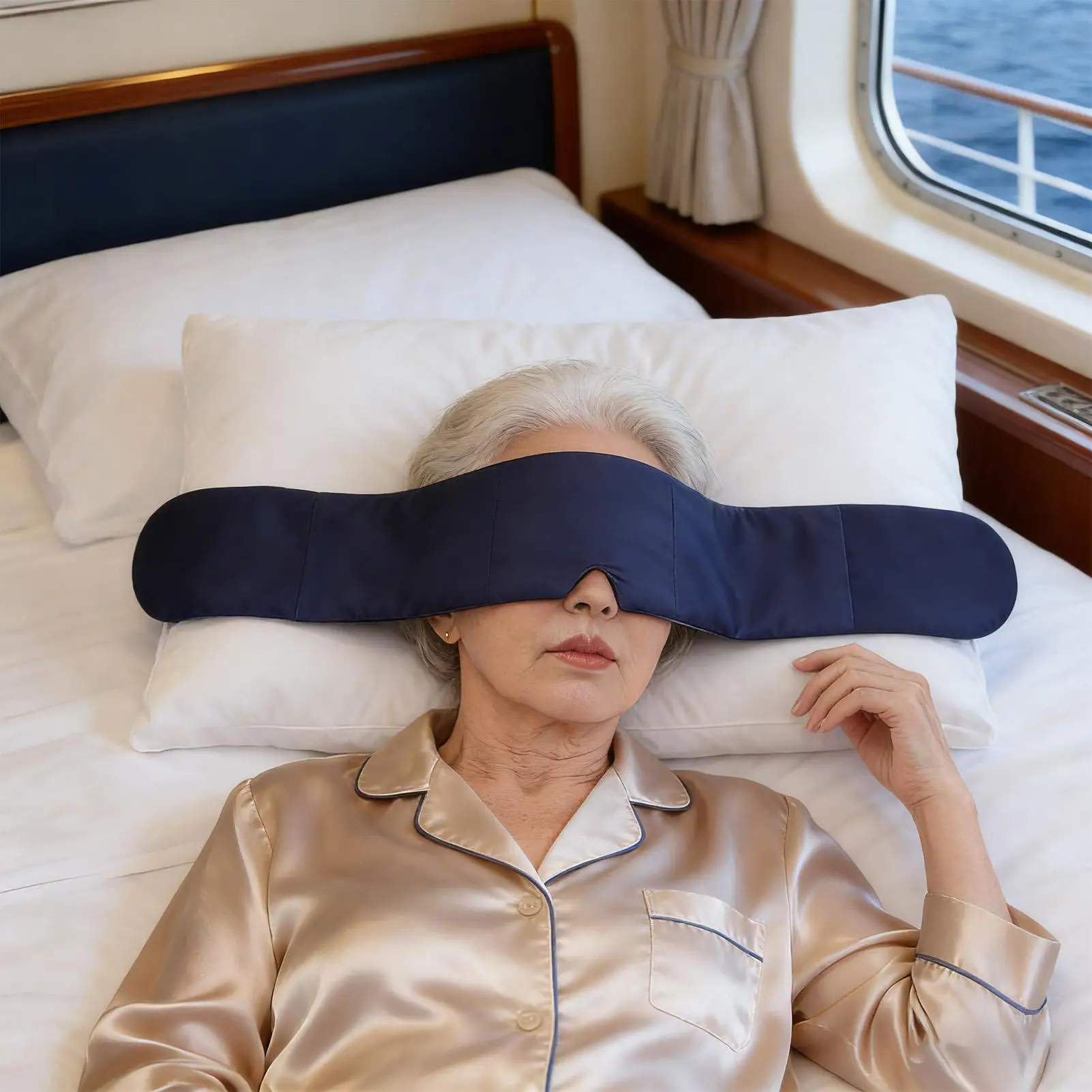 Weighted Eye Cover Light Blocking Blindfold Double-Sided Night Eye Cover With Beads And Cotton Filling For Women Men Travel
Weighted Eye Cover Light Blocking Blindfold Double-Sided Night Eye Cover With Beads And Cotton Filling For Women Men Travel