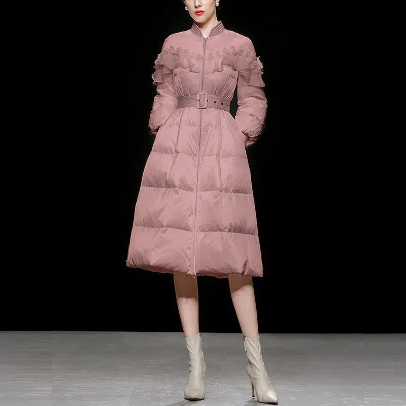Down Jacket Women Winter 2024 New Fog Pink Stand Collar White Duck Down Coat Female Thick Long Waist Over Knee Parkas Outerwear
Down Jacket Women Winter 2024 New Fog Pink Stand Collar White Duck Down Coat Female Thick Long Waist Over Knee Parkas Outerwear