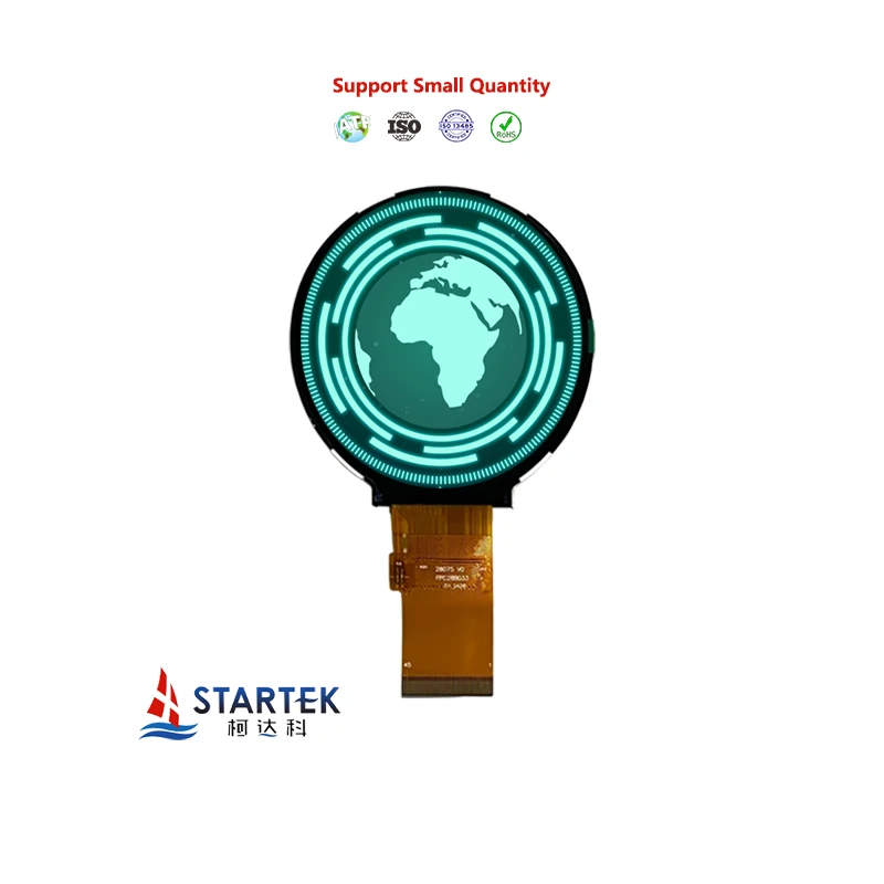 Startek 2.8 Inch Round IPS TFT LCD Screen 480x480 Resolution RGB Interface LCD Modules 2PCS
Startek 2.8 Inch Round IPS TFT LCD Screen 480x480 Resolution RGB Interface LCD Modules 2PCS