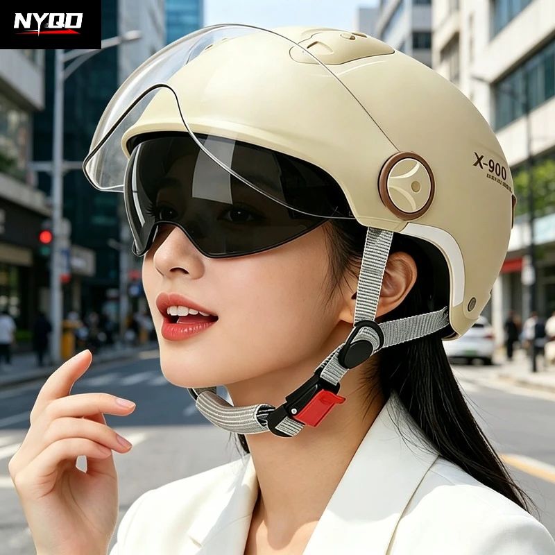 3C Certified Half Helmet for E-Scooter & Motorcycle, Unisex All-Season Sun Protection
3C Certified Half Helmet for E-Scooter & Motorcycle, Unisex All-Season Sun Protection