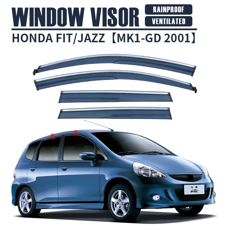 For HONDA FIT/JAZZ Class Window visor Weather Shield Side Window Deflector Car windshield weather shield Car accessories
For HONDA FIT/JAZZ Class Window visor Weather Shield Side Window Deflector Car windshield weather shield Car accessories