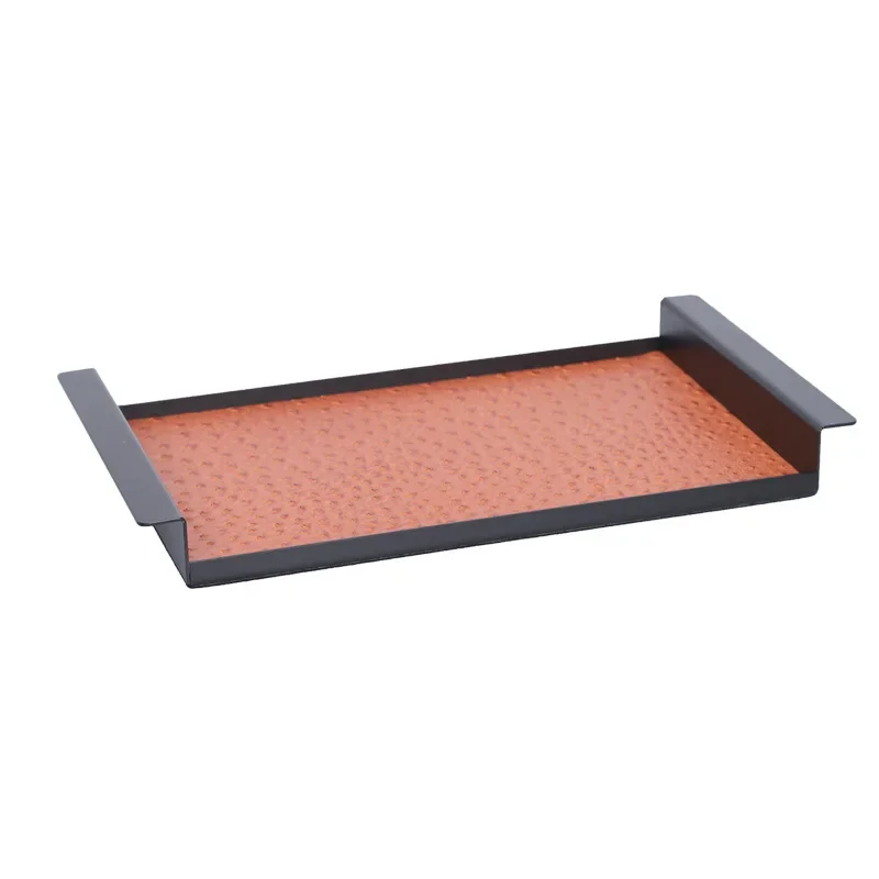 Modern light luxury tray leather tray simple model room decoration stainless steel
Modern light luxury tray leather tray simple model room decoration stainless steel