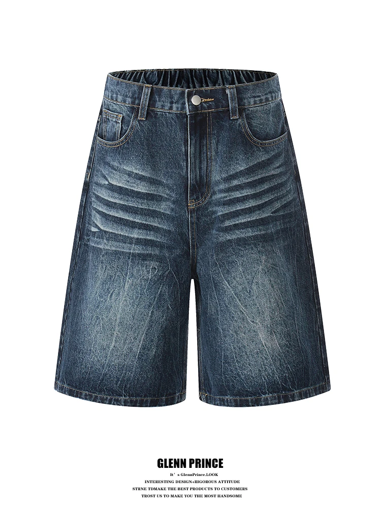 GPstudio American Retro Washed Special Texture Denim Shorts Men Summer New Design Wide Leg Mid-Pants Straight Tube Loose Fit
GPstudio American Retro Washed Special Texture Denim Shorts Men Summer New Design Wide Leg Mid-Pants Straight Tube Loose Fit