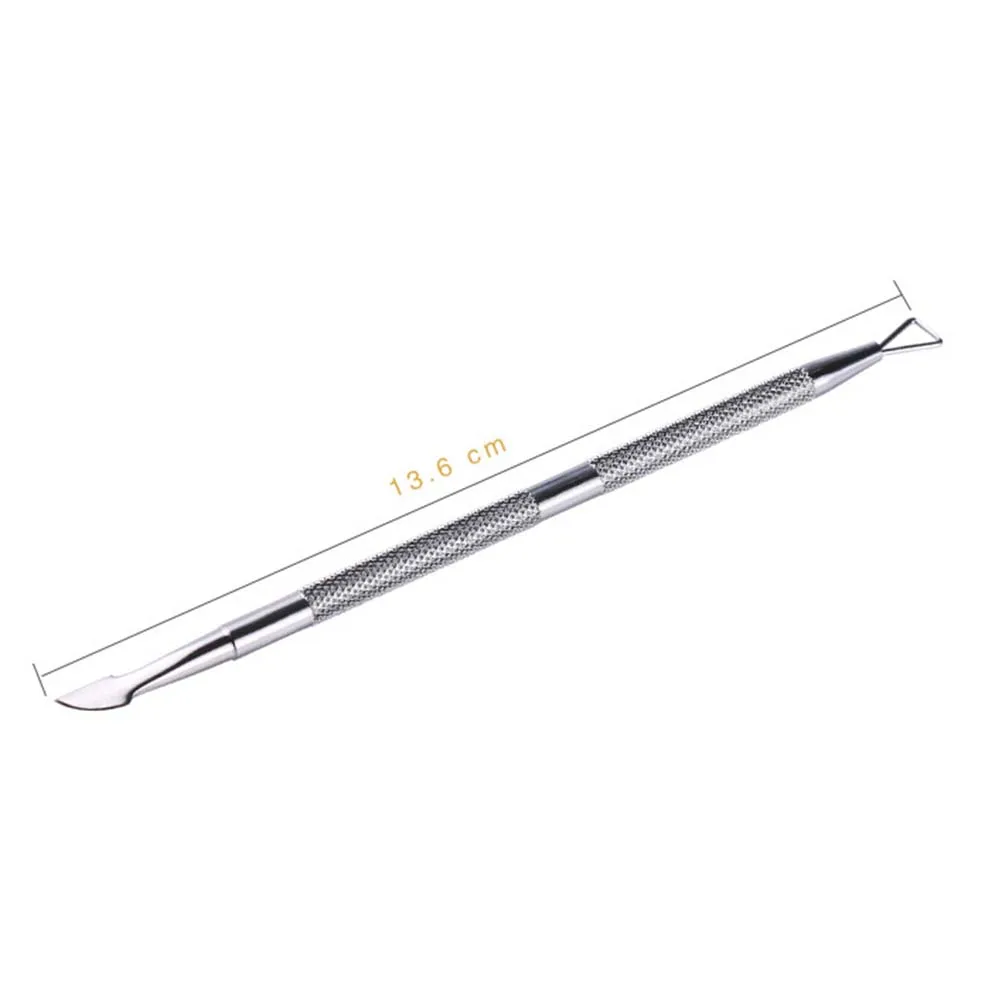 1pc Double-end Nail Cuticle Remover Stainless Steel Pusher Nail Cuticle Cleaner Care Tool (Silver)
1pc Double-end Nail Cuticle Remover Stainless Steel Pusher Nail Cuticle Cleaner Care Tool (Silver)