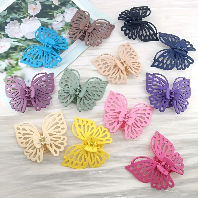 Hollow Butterfly Shaped Hair Claw Solid Color Hair Claw Sweet Ponytail Holder Hair Clip Women Cute Hair Accessories
Hollow Butterfly Shaped Hair Claw Solid Color Hair Claw Sweet Ponytail Holder Hair Clip Women Cute Hair Accessories