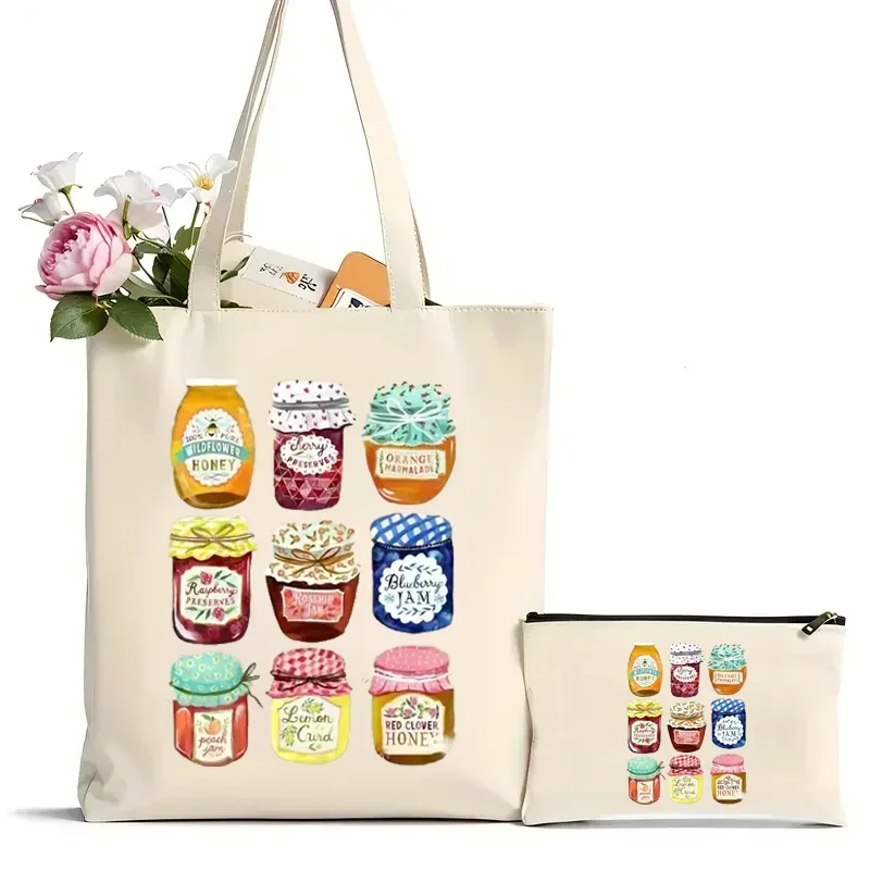 2Pcs Funny Cartoon Can Print Canvas Tote Bag Casual Large Capacity Shoulder Bag Perfect Handbag For Shopping And Commuting
2Pcs Funny Cartoon Can Print Canvas Tote Bag Casual Large Capacity Shoulder Bag Perfect Handbag For Shopping And Commuting