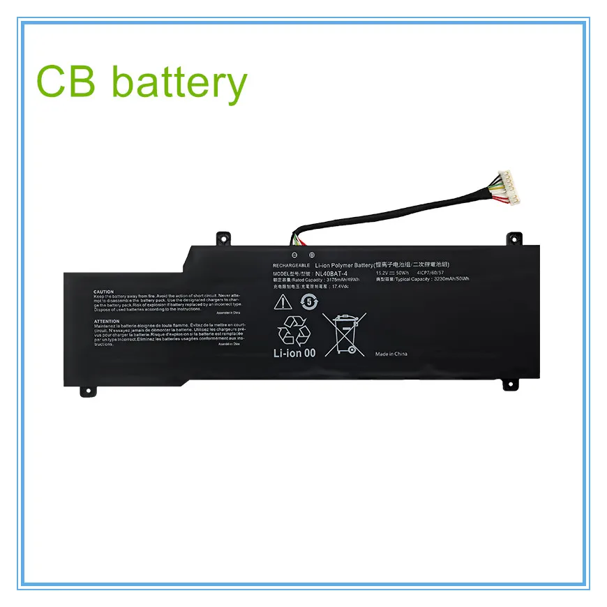 Laptop Battery NL40BAT-4 For 15.6 Notebook NL40PU2 NL40GU NL50G1 NL50GU NL55AU NL50R TFX5450UC TFX5550UC
Laptop Battery NL40BAT-4 For 15.6 Notebook NL40PU2 NL40GU NL50G1 NL50GU NL55AU NL50R TFX5450UC TFX5550UC