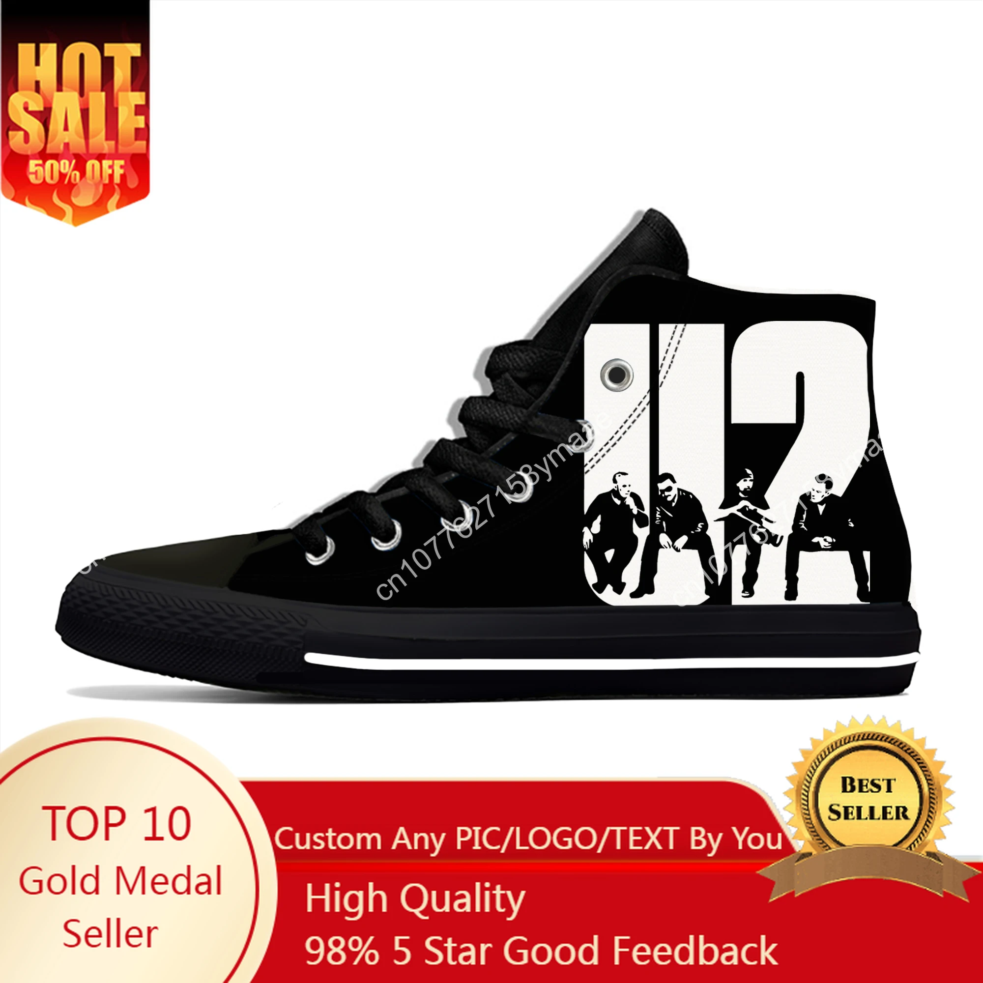 U2 High Top Sneakers music Rock band Mens Womens Teenager Casual Shoes Canvas Running Shoes 3D Print Breathable Lightweight shoe
U2 High Top Sneakers music Rock band Mens Womens Teenager Casual Shoes Canvas Running Shoes 3D Print Breathable Lightweight shoe