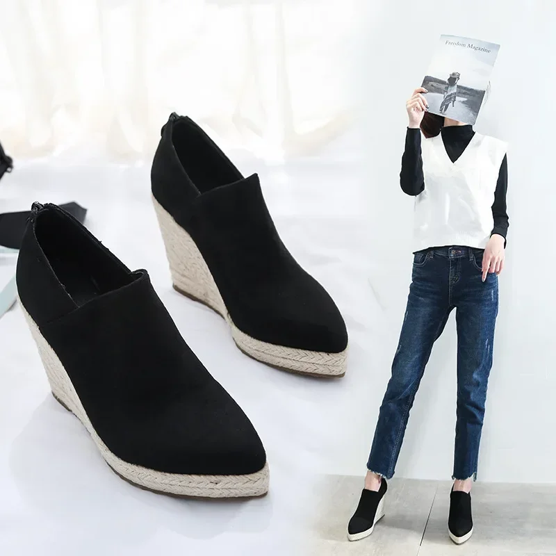 Spring Summer Fashion High Heels Women Party Shoes Brand Modern Elegant Ladies Wedges Women Pumps Black Blue Plus Size 41 DX268
Spring Summer Fashion High Heels Women Party Shoes Brand Modern Elegant Ladies Wedges Women Pumps Black Blue Plus Size 41 DX268