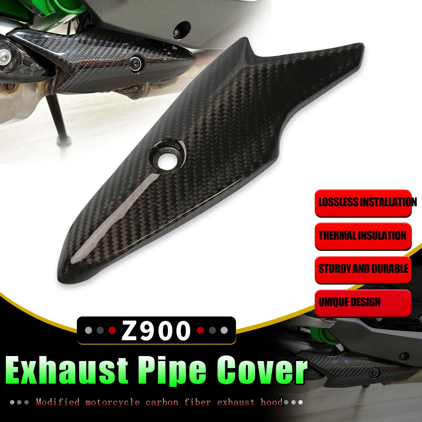 For Z900 z900 2017-2026 Motorcycle Exhaust System Middle Link Pipe Carbon Fiber Heat Shield Cover Guard Anti-Scalding Shell
For Z900 z900 2017-2026 Motorcycle Exhaust System Middle Link Pipe Carbon Fiber Heat Shield Cover Guard Anti-Scalding Shell
