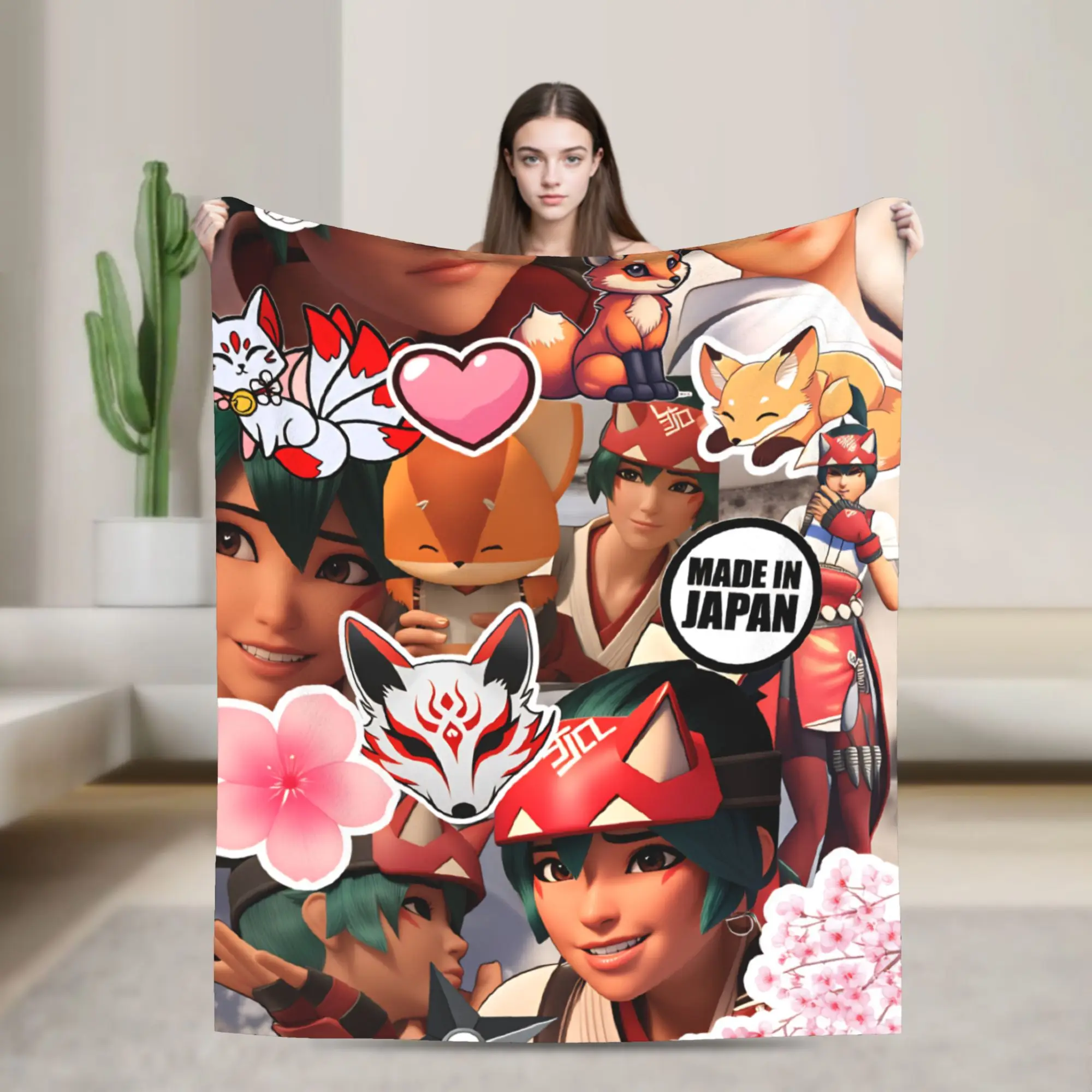 Overwatch Kiriko Game Blanket Quality Super Soft Throw Blanket Spring Camping Couch Chair Sofa Bed Novelty Bedspread
Overwatch Kiriko Game Blanket Quality Super Soft Throw Blanket Spring Camping Couch Chair Sofa Bed Novelty Bedspread