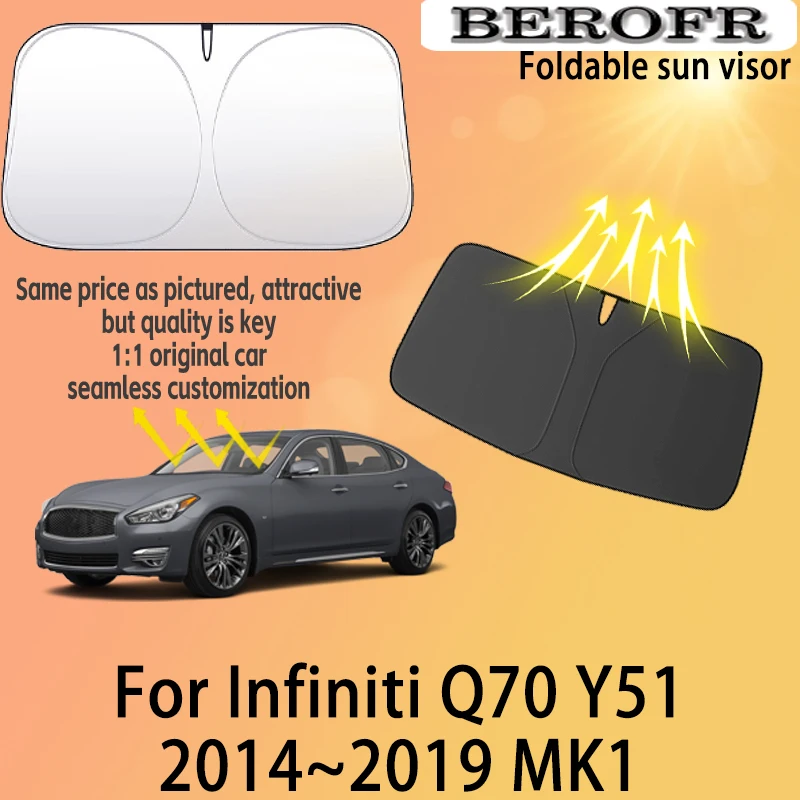 For Infiniti Q70 Y51 2014~2019 MK1 Car Front Windshield Sunshade Privacy curtain Car Heat Sun Visor High quality Auto Accessori
For Infiniti Q70 Y51 2014~2019 MK1 Car Front Windshield Sunshade Privacy curtain Car Heat Sun Visor High quality Auto Accessori