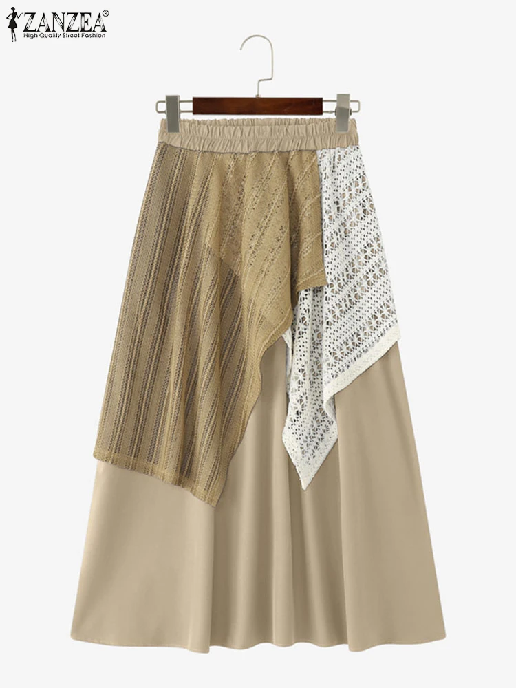 ZANZEA, летние богемные длинные юбки, женские кружевные лоскутные винтажные макси-юбки 2021, праздничные повседневные верхние юбки с высокой талией и оборками
ZANZEA, летние богемные длинные юбки, женские кружевные лоскутные винтажные макси-юбки 2021, праздничные повседневные верхние юбки с высокой талией и оборками
