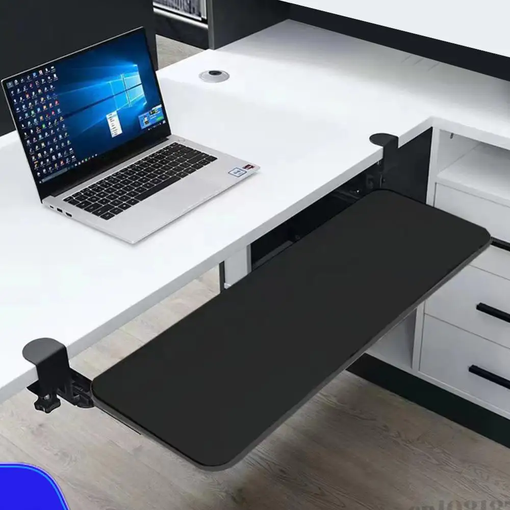 Keyboard Tray Under Desk with C Clamp Mount Pull Out Keyboard Tray Drawer Slide-Out Platform Computer Keyboard Drawer
Keyboard Tray Under Desk with C Clamp Mount Pull Out Keyboard Tray Drawer Slide-Out Platform Computer Keyboard Drawer