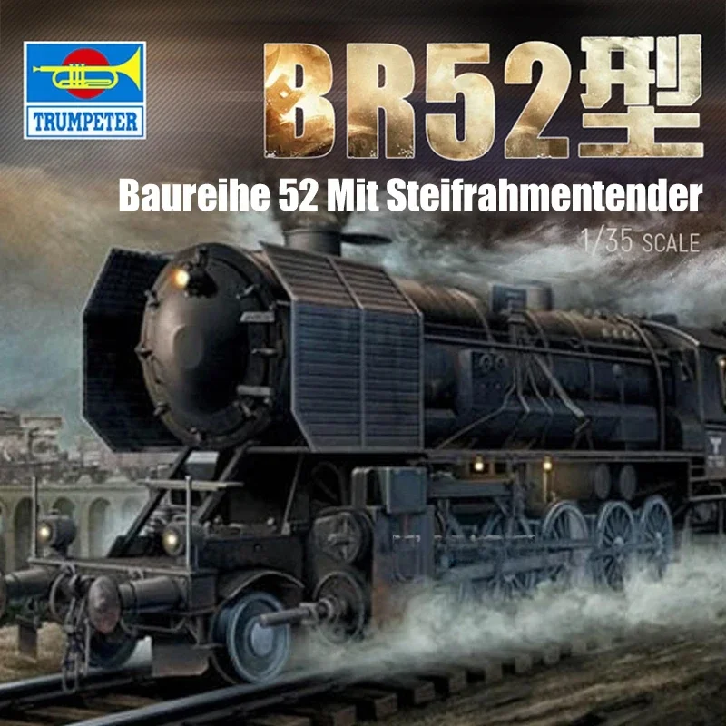 Trumpeter Plastic Assembled Scale Model Kit 00210 Baureihe 52 Steam Car mit Steifrahmentender 1/35 Scale
Trumpeter Plastic Assembled Scale Model Kit 00210 Baureihe 52 Steam Car mit Steifrahmentender 1/35 Scale