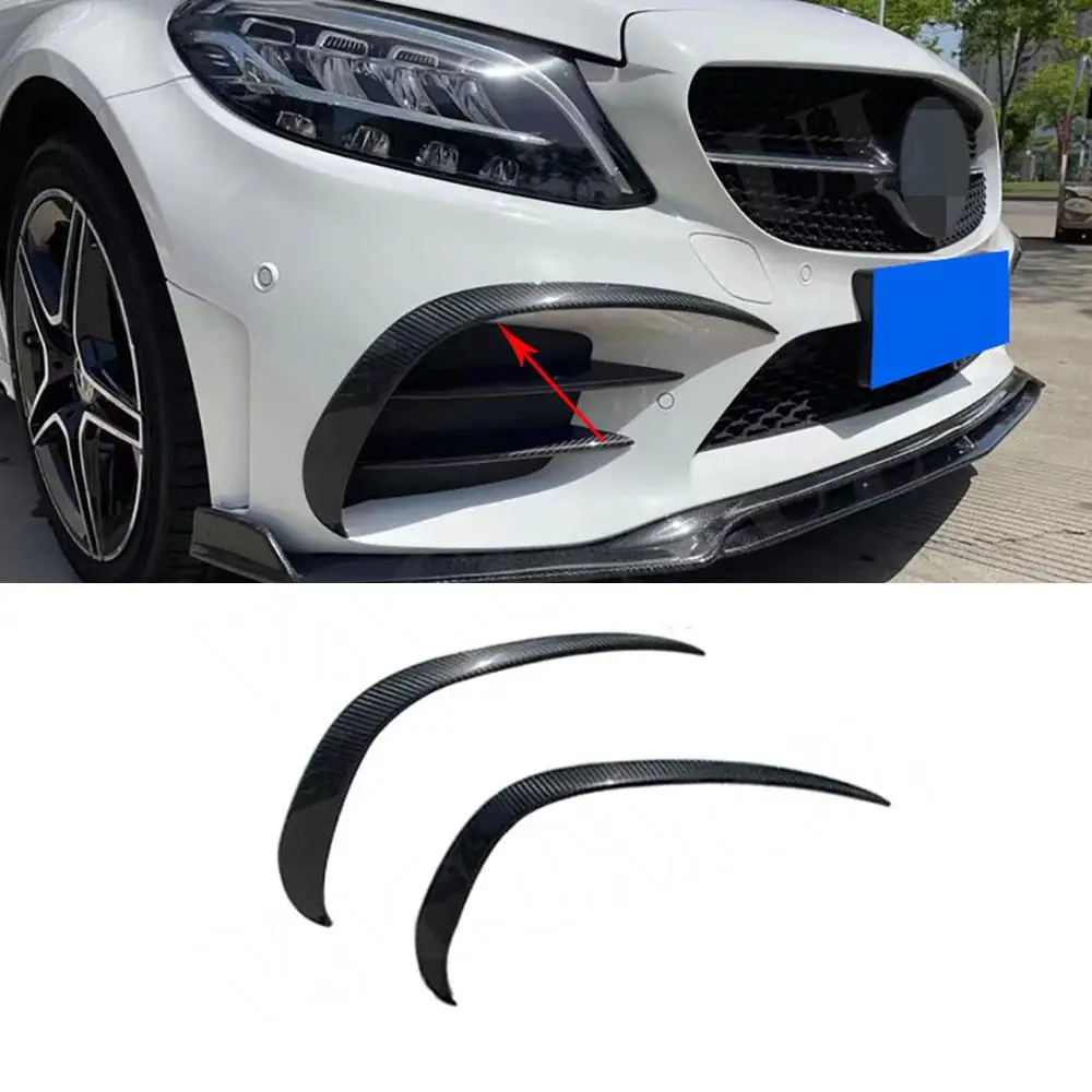 Carbon Fiber Front Bumper Air Vent Outlet Trim Splitter Covers for Benz C Class W205 C205 Sport 2019-2022 ABS Front Bumper Fins
Carbon Fiber Front Bumper Air Vent Outlet Trim Splitter Covers for Benz C Class W205 C205 Sport 2019-2022 ABS Front Bumper Fins