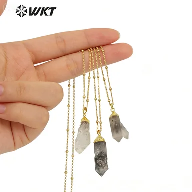 WT-N1343 WKT Ожерелье из натурального камня, кулон из необработанного целебного кристалла, золотая цепочка, женское ювелирное украшение, оптом
WT-N1343 WKT Ожерелье из натурального камня, кулон из необработанного целебного кристалла, золотая цепочка, женское ювелирное украшение, оптом