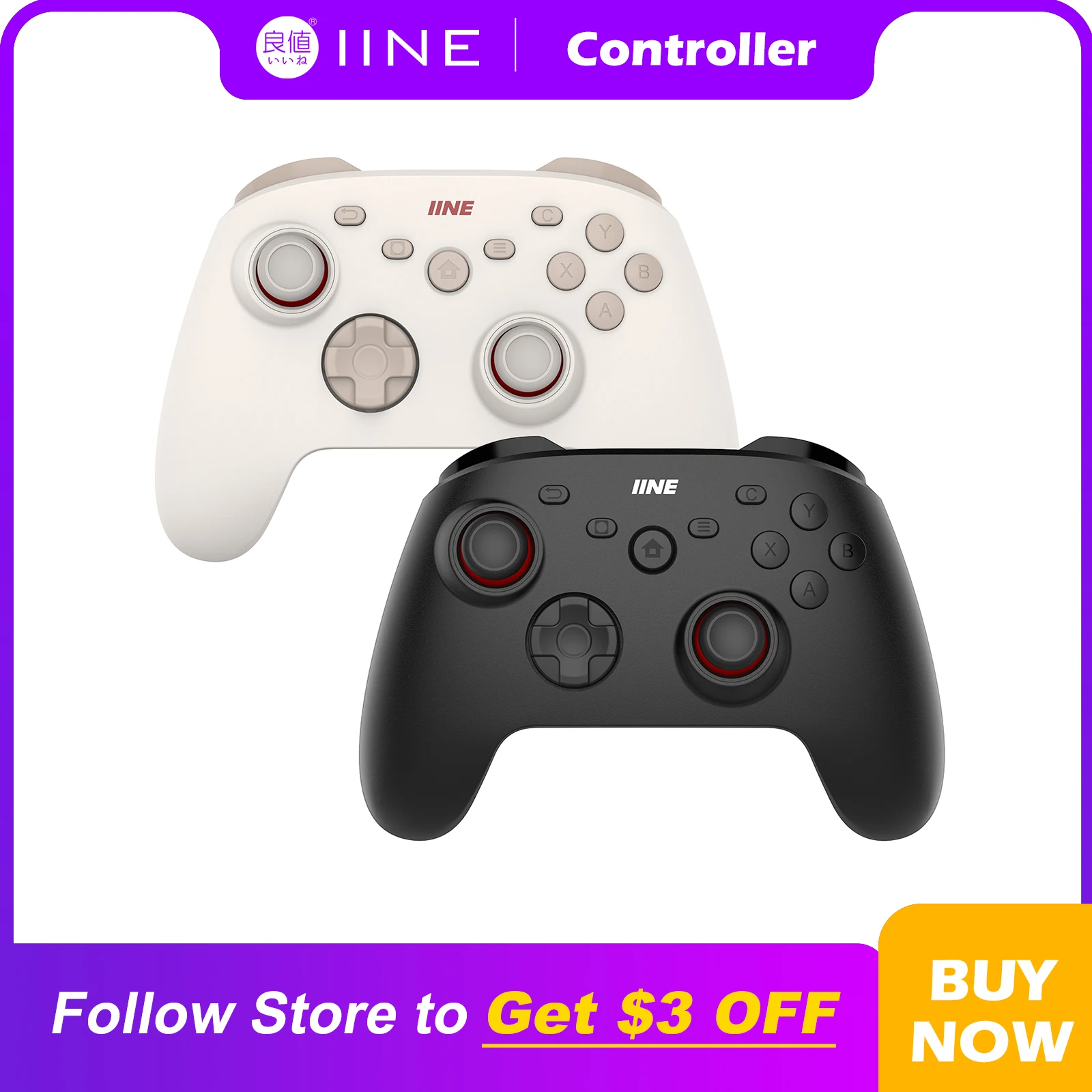 Беспроводной контроллер ПК IINE Hypnos / частота закатания 1000 Гц, космическая станция IINE, джойстики и триггеры с эффектом Холла и аккумулятор 1000 мАч
Беспроводной контроллер ПК IINE Hypnos / частота закатания 1000 Гц, космическая станция IINE, джойстики и триггеры с эффектом Холла и аккумулятор 1000 мАч